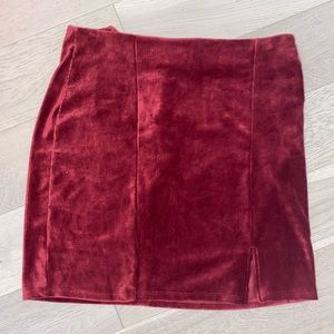 Velvet skirt